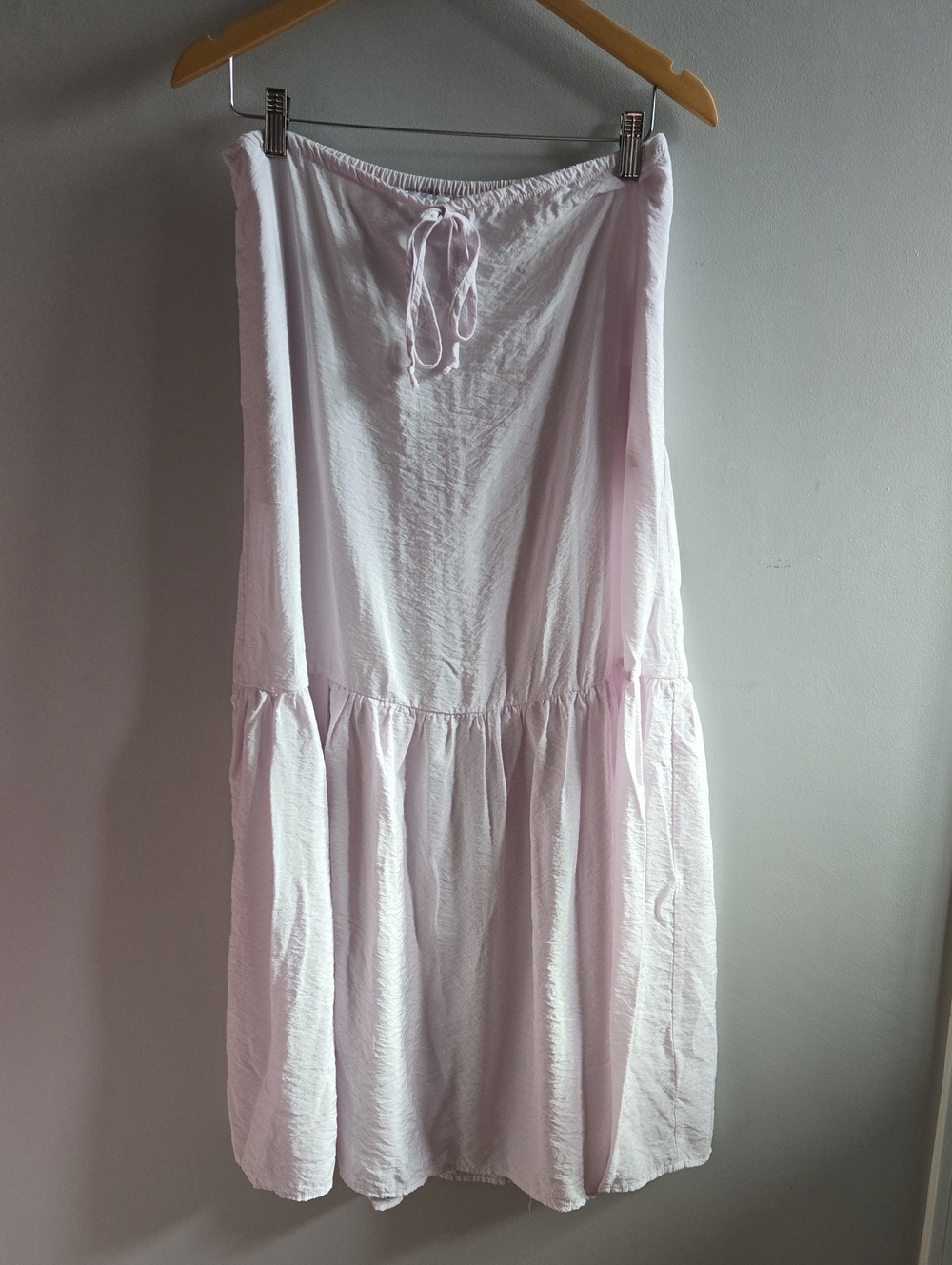 Light Mauve/Pink Young Fabulous & Broke Tiered Maxi Skirt Size Small
